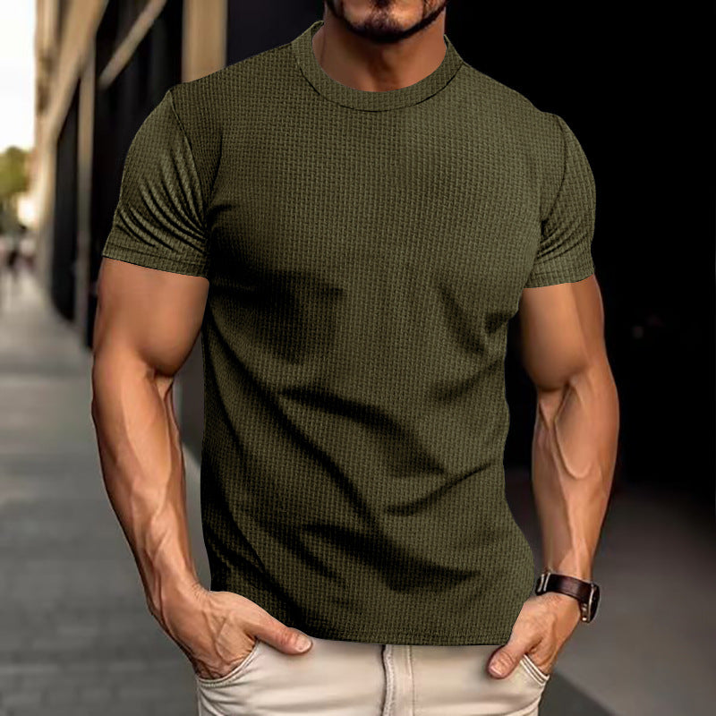 Men's Textured Short Sleeve T-Shirt
