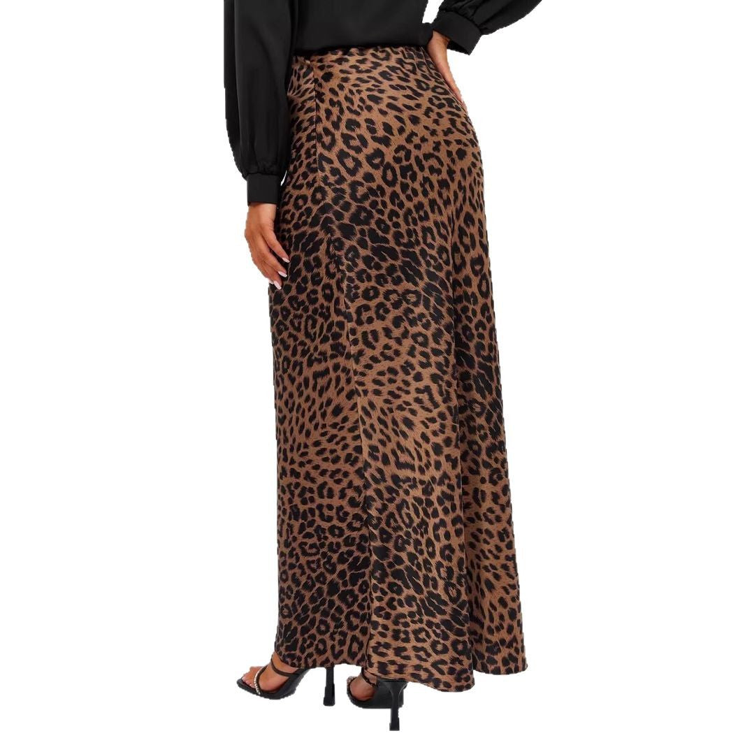 Women's Animal Print Maxi Skirt