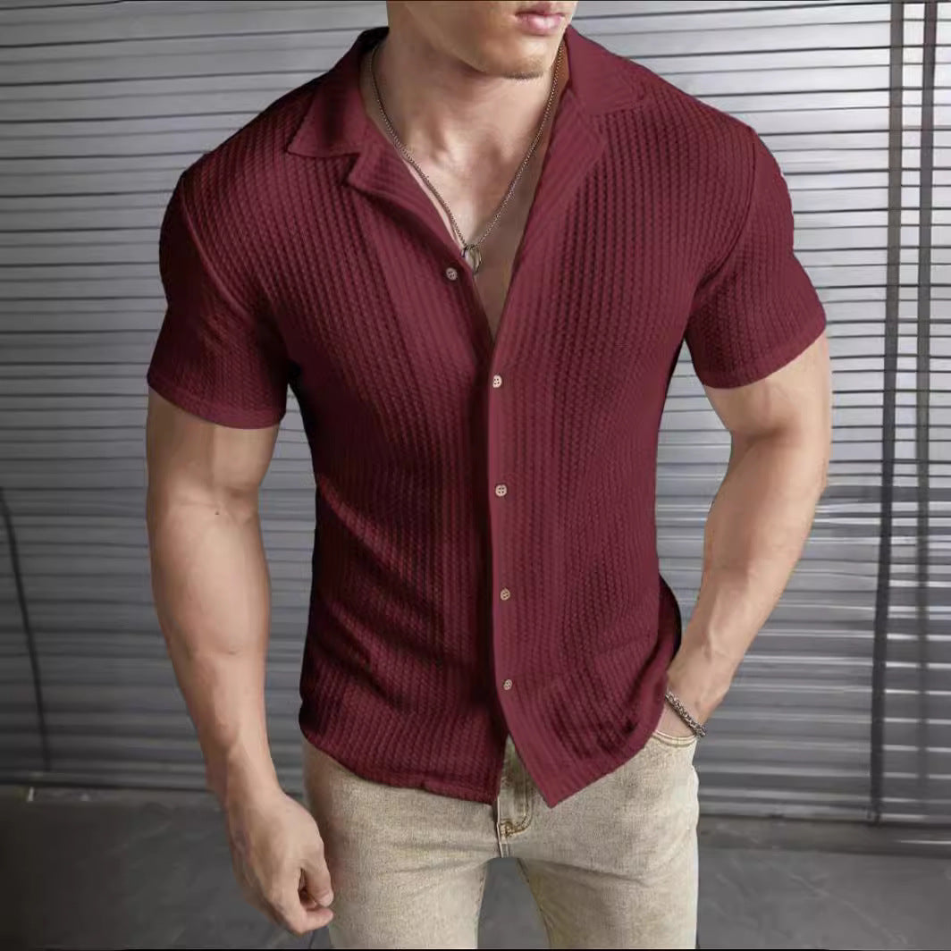 Men's Buttoned Collared T-Shirt