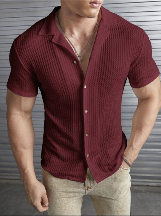 Men's Buttoned Collared T-Shirt