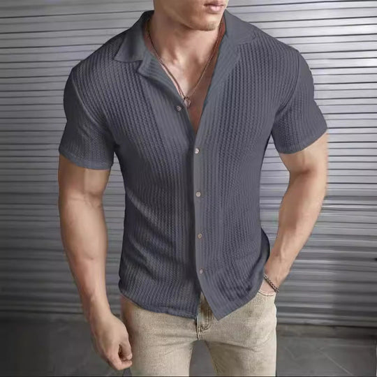 Men's Buttoned Collared T-Shirt