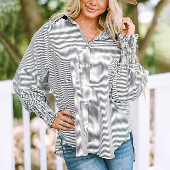 Elizabeth | Oversized Striped Shirt