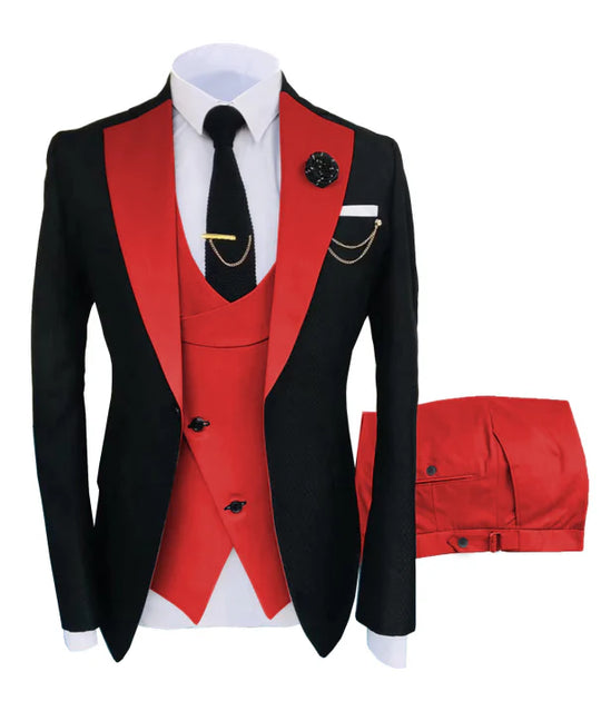 Men's Modern 3-Piece Style Wedding Guest Suit Set