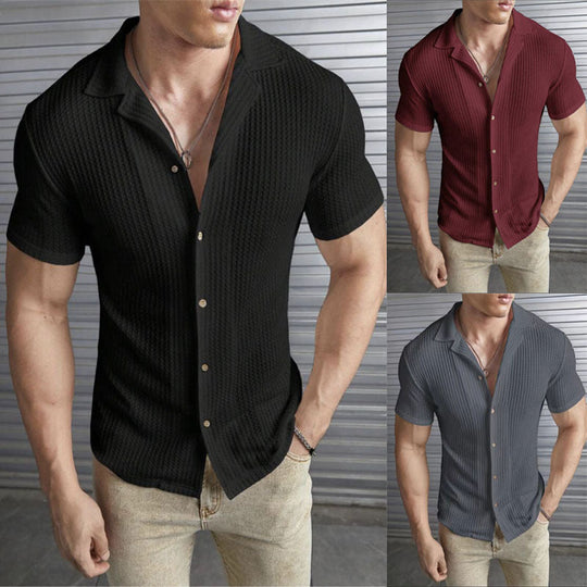 Men's Buttoned Collared T-Shirt