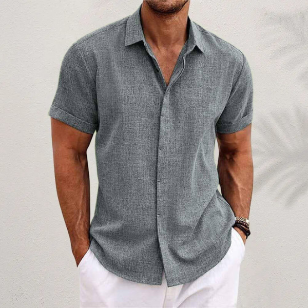 Men's Collared Button Top