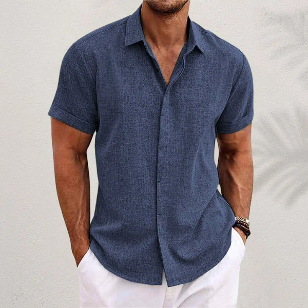 Men's Collared Button Top