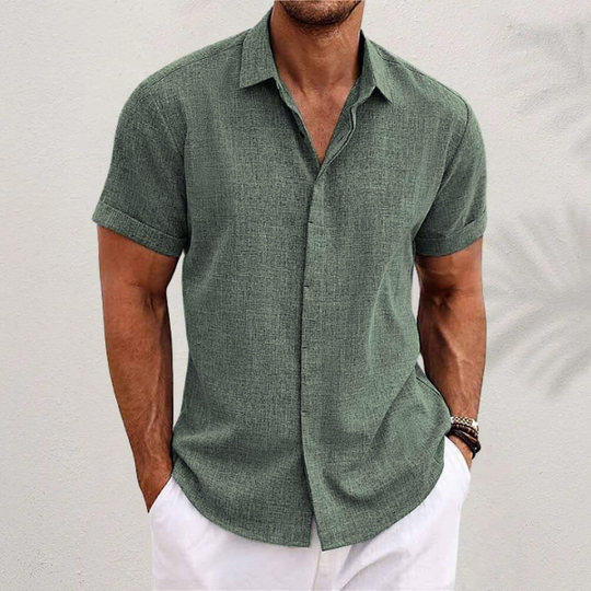 Men's Collared Button Top