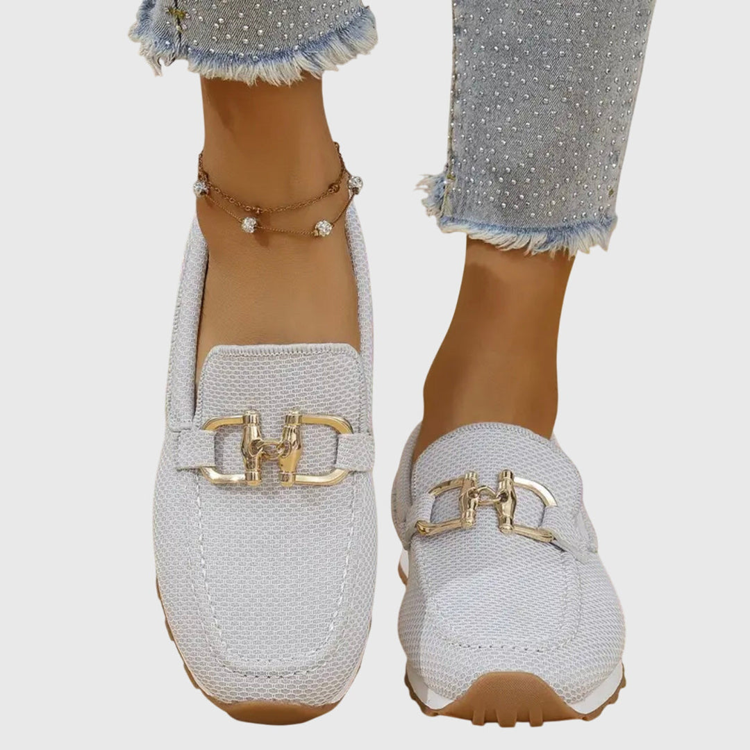 Orthopedic loafers for women featuring cushioned support and breathable design, crafted from elegant leather for optimal comfort. 6