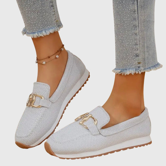Orthopedic loafers for women featuring cushioned support and breathable design, crafted from elegant leather for optimal comfort. 8