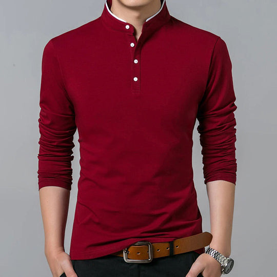 Men's Slim Fit Long Sleeve Top