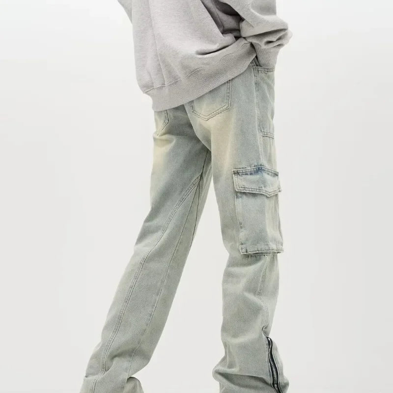 Men's Baggy Jeans With Side Pockets
