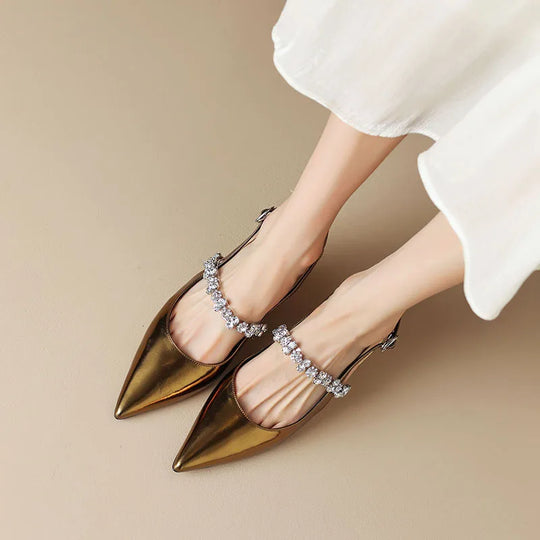Gwyneth | Pointed Toe Slingback Pumps