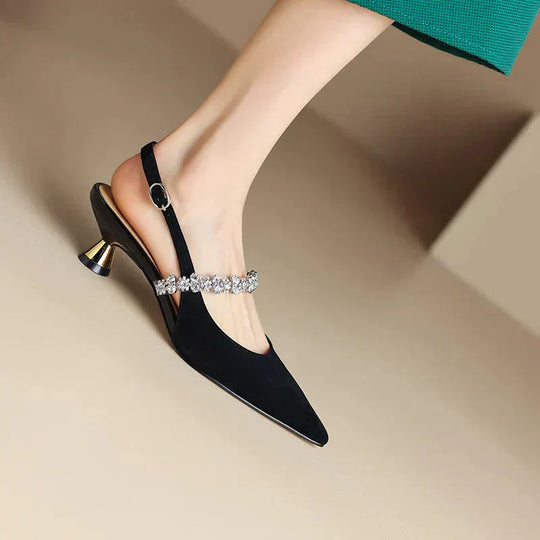 Gwyneth | Pointed Toe Slingback Pumps