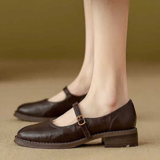 Ruby | Block Heel Mary Jane Shoes