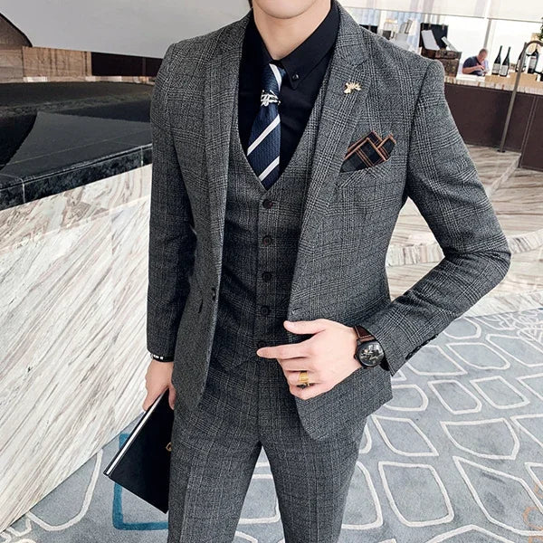 Men's Double Breasted Wedding Guest Suit