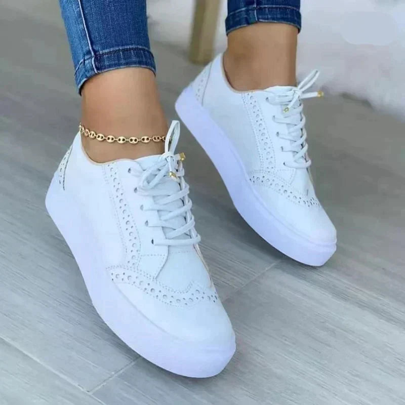 Vivienne | Lace Up Detail Platform Sneakers