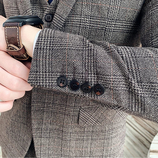 Men's Double Breasted Wedding Guest Suit