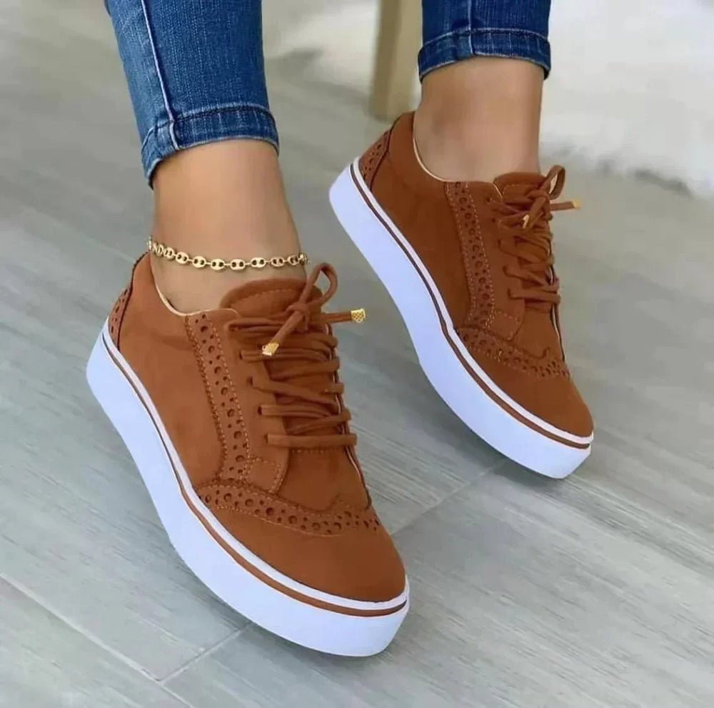 Vivienne | Lace Up Detail Platform Sneakers