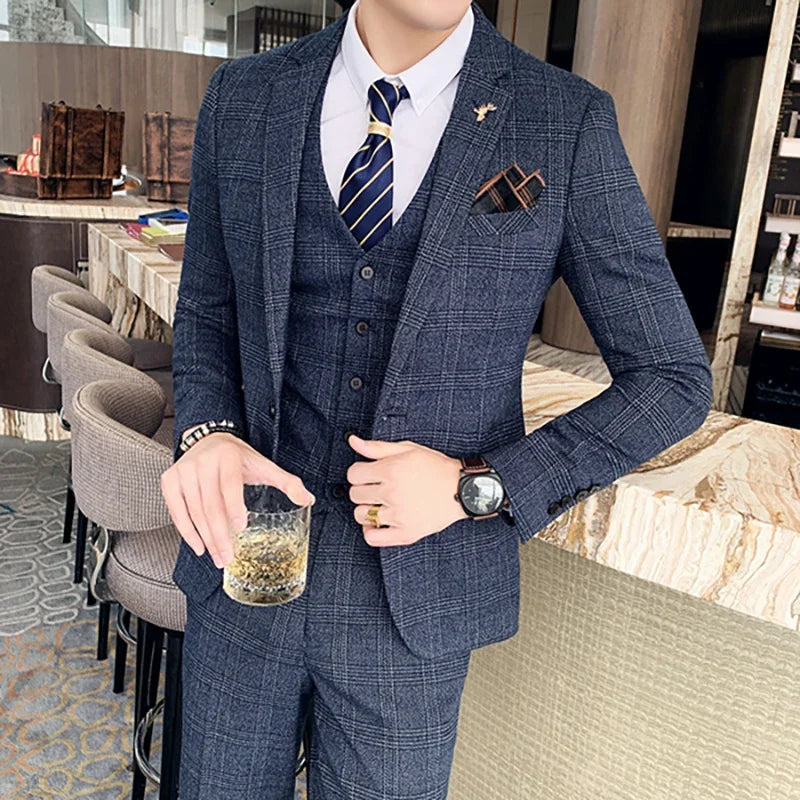 Men's Double Breasted Wedding Guest Suit