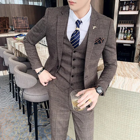 Men's Double Breasted Wedding Guest Suit