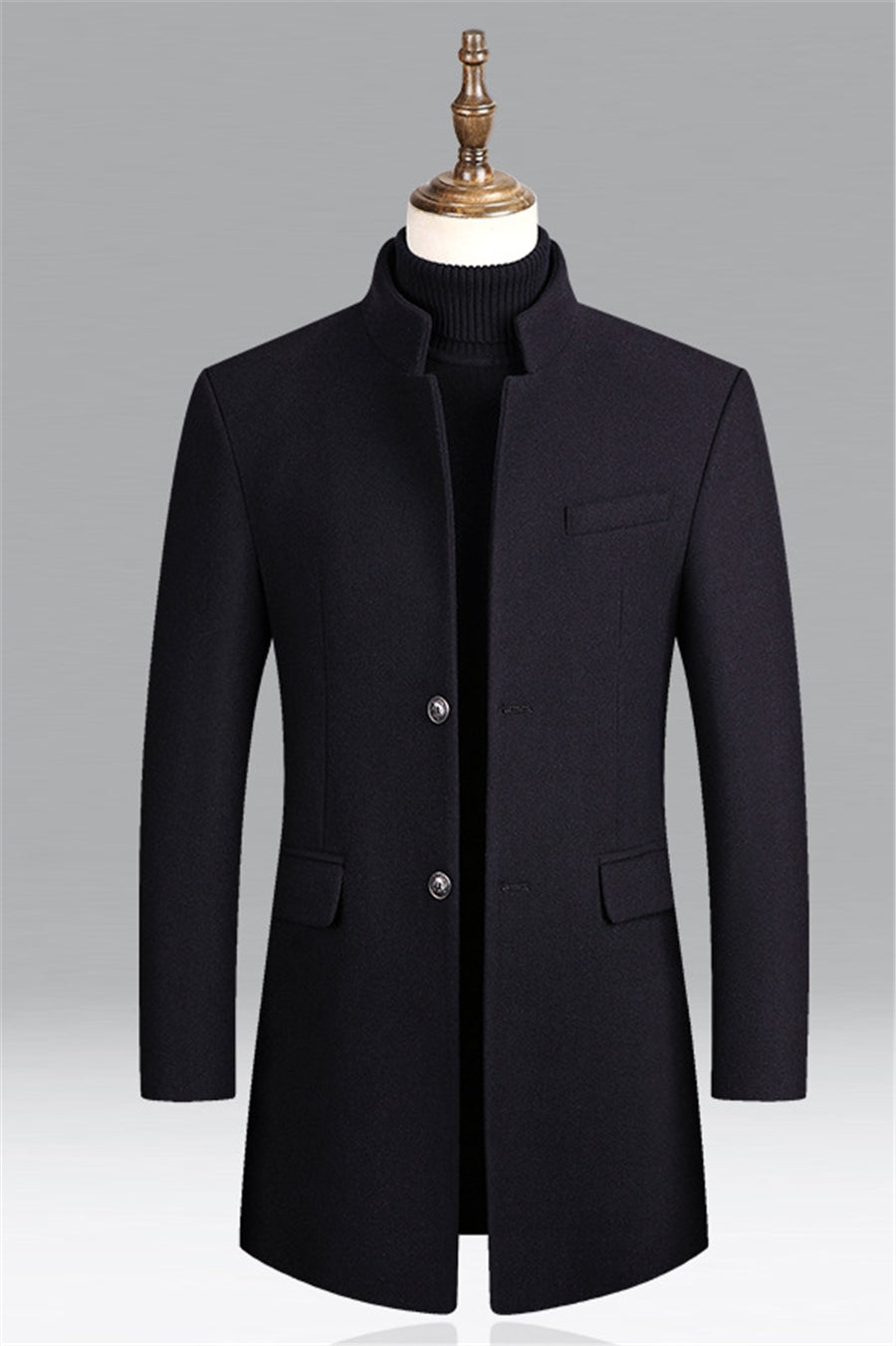 Men's Formal Warm Buttons Coat