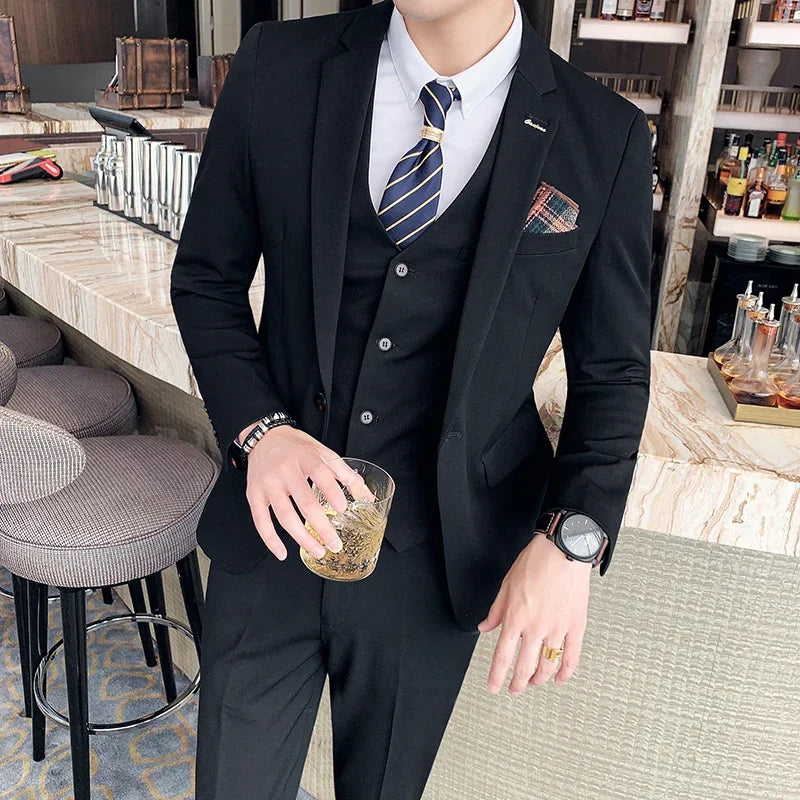 Men's Double Breasted Wedding Guest Suit