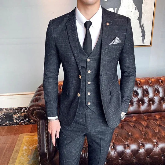 Men's Double Breasted Wedding Guest Suit