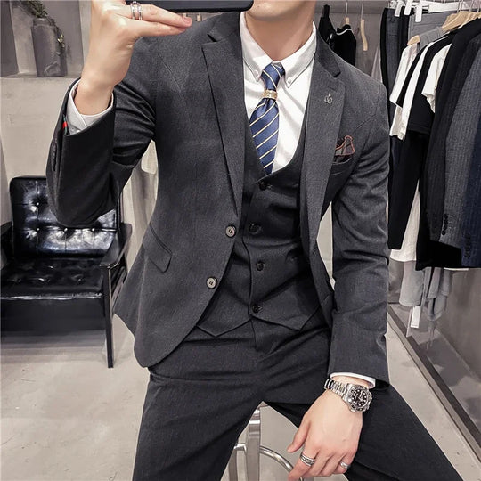Men's Double Breasted Wedding Guest Suit