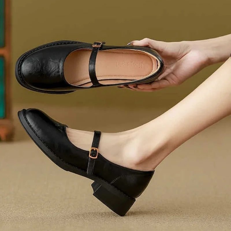 Ruby | Block Heel Mary Jane Shoes