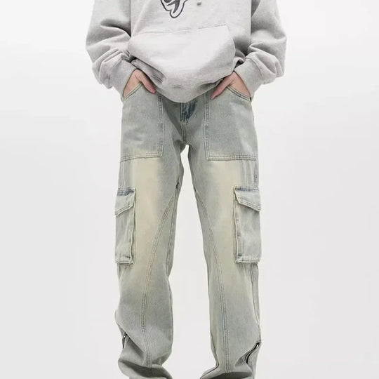 Men's Baggy Jeans With Side Pockets