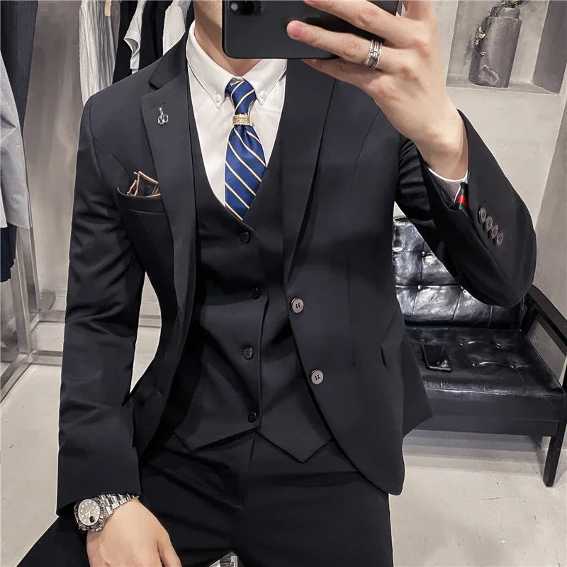 Men's Double Breasted Wedding Guest Suit