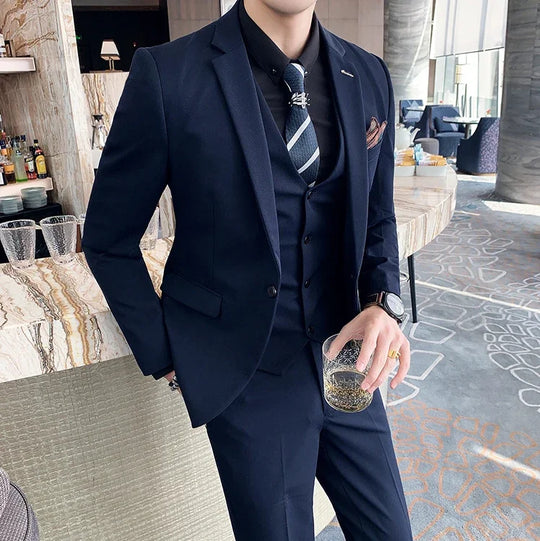 Men's Double Breasted Wedding Guest Suit