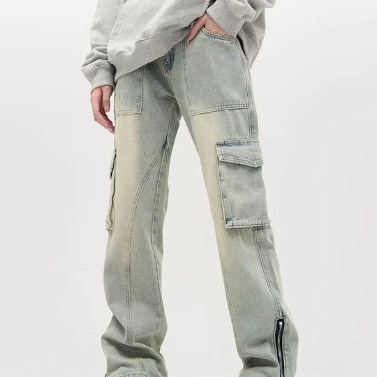 Men's Baggy Jeans With Side Pockets