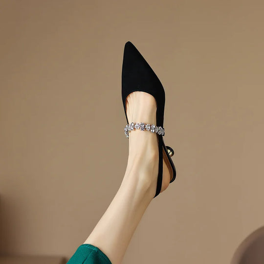 Gwyneth | Pointed Toe Slingback Pumps