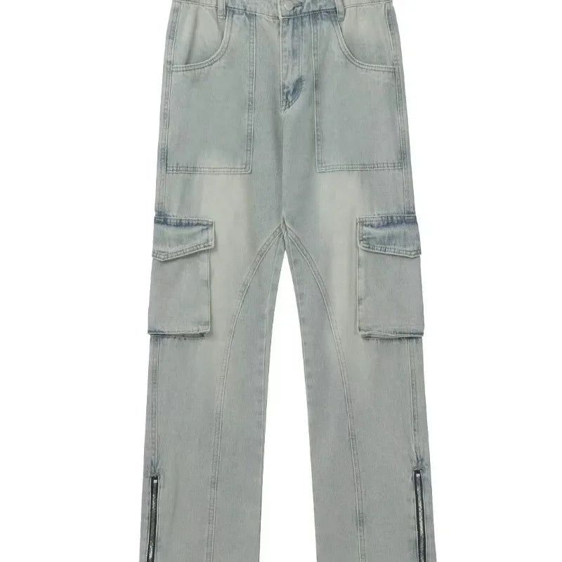 Men's Baggy Jeans With Side Pockets