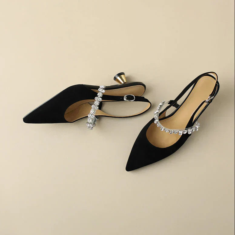 Gwyneth | Pointed Toe Slingback Pumps