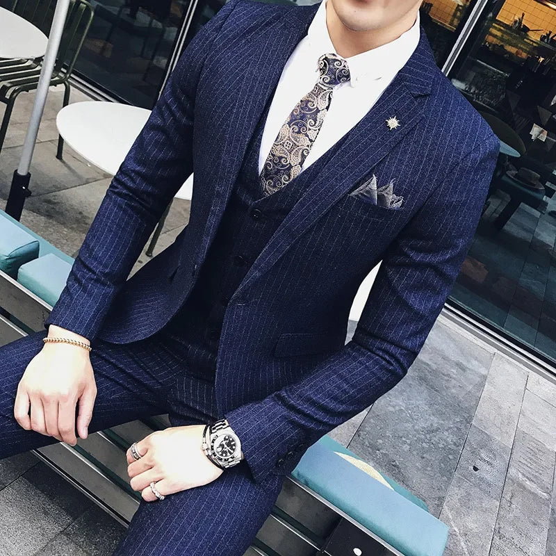 Men's Double Breasted Wedding Guest Suit