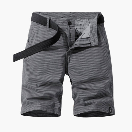 Julian | Textured Check Chino Shorts