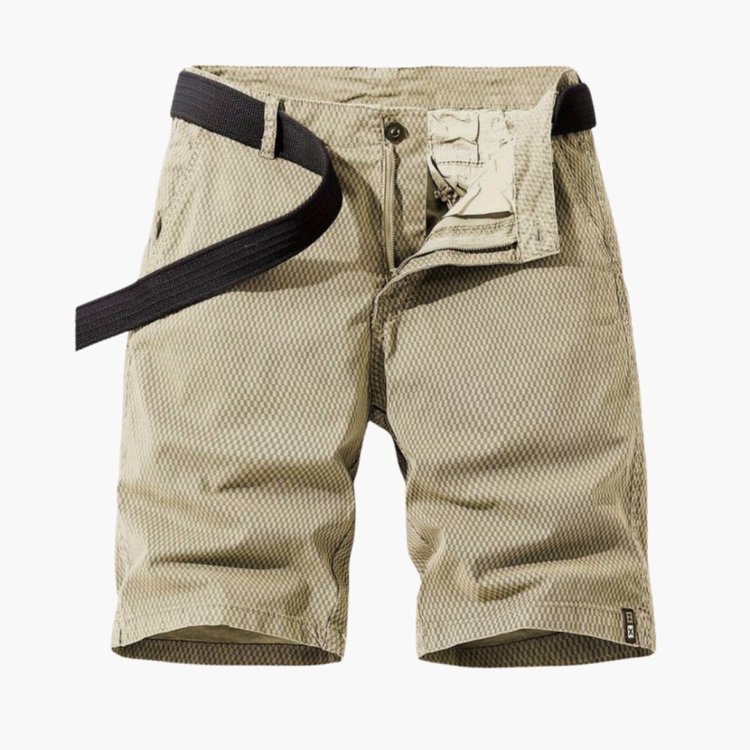 Julian | Textured Check Chino Shorts