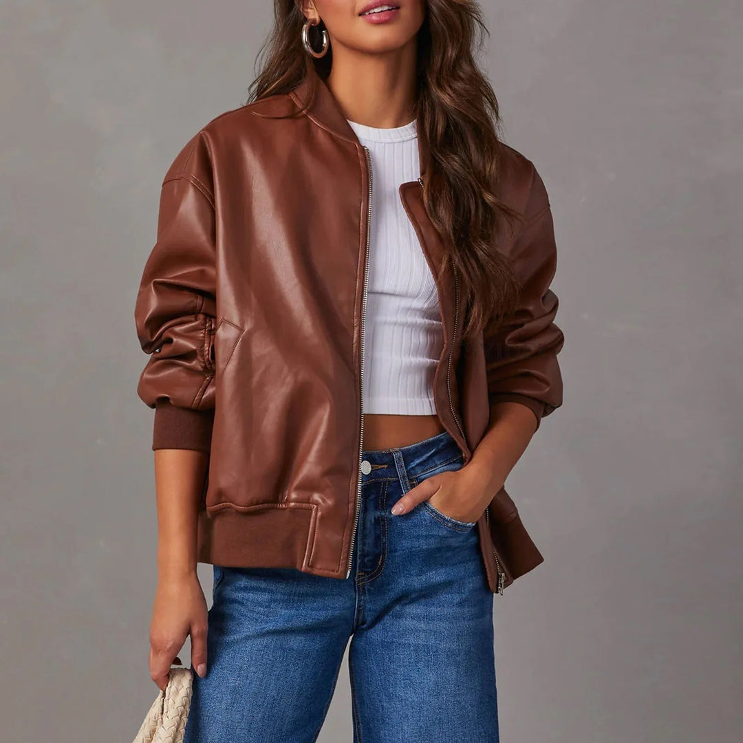 Women's Oversized Bomber Jacket