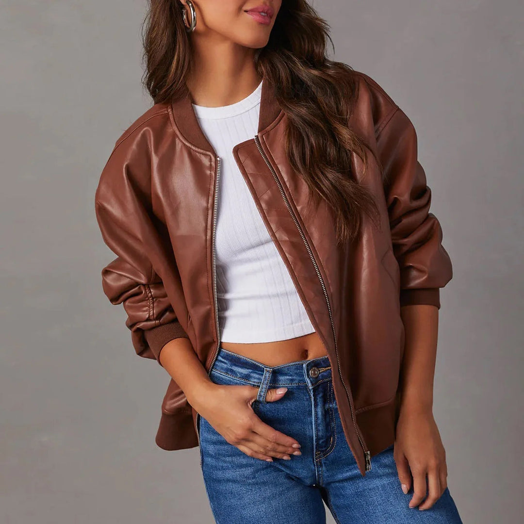 Women's Oversized Bomber Jacket