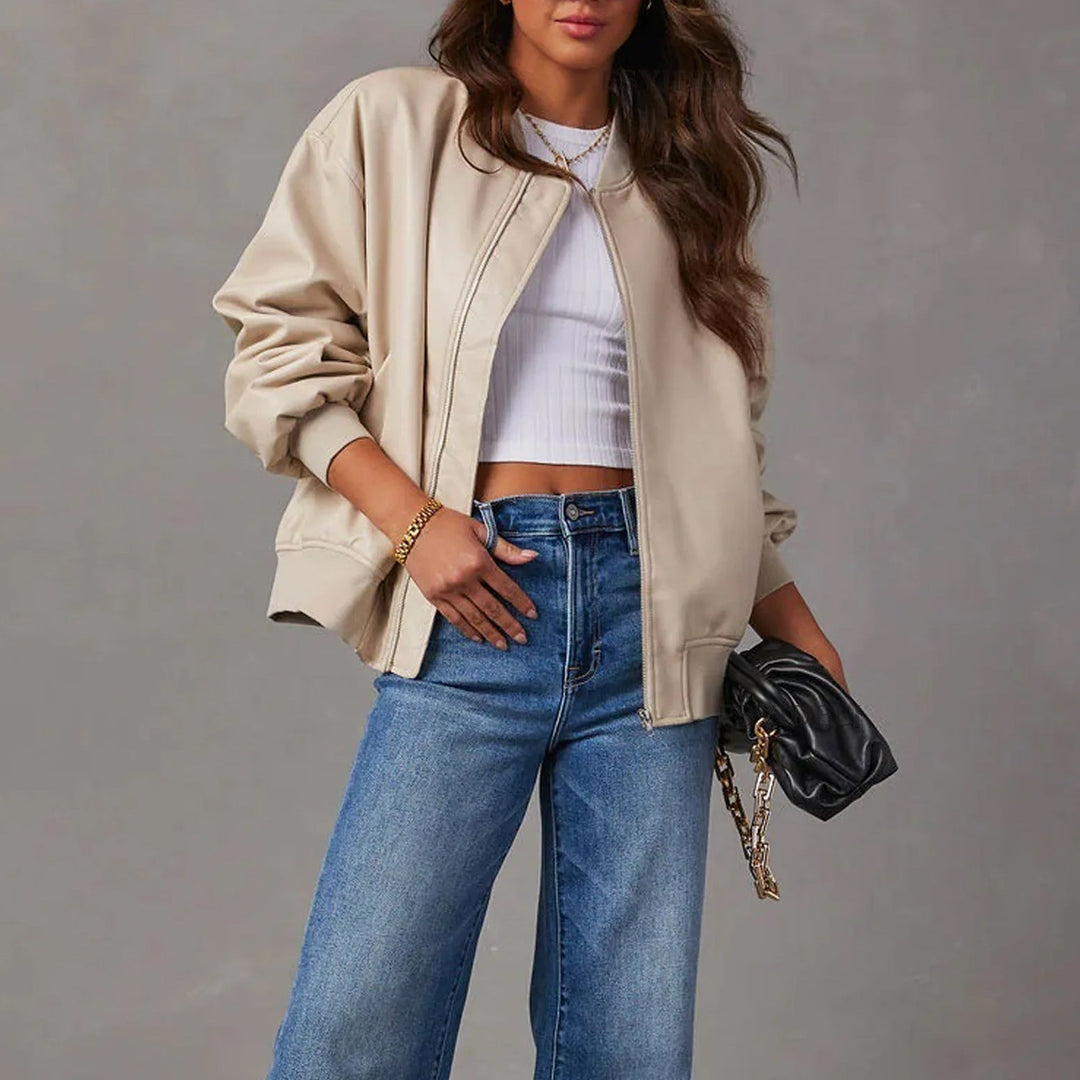 Women's Oversized Bomber Jacket