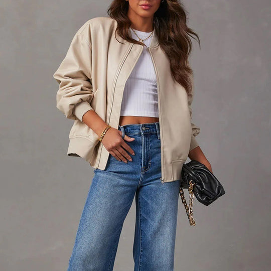 Women's Oversized Bomber Jacket