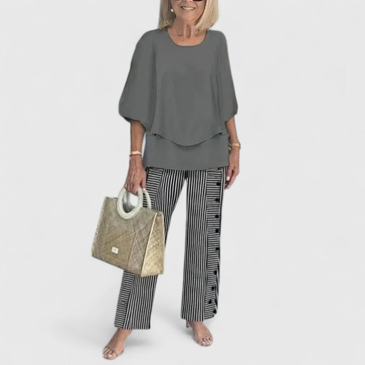 Two Piece Set for Women featuring a Flawless Fit and Lasting Comfort, showcasing a stylish and sophisticated Co Ord Set ideal for various occasions. 14