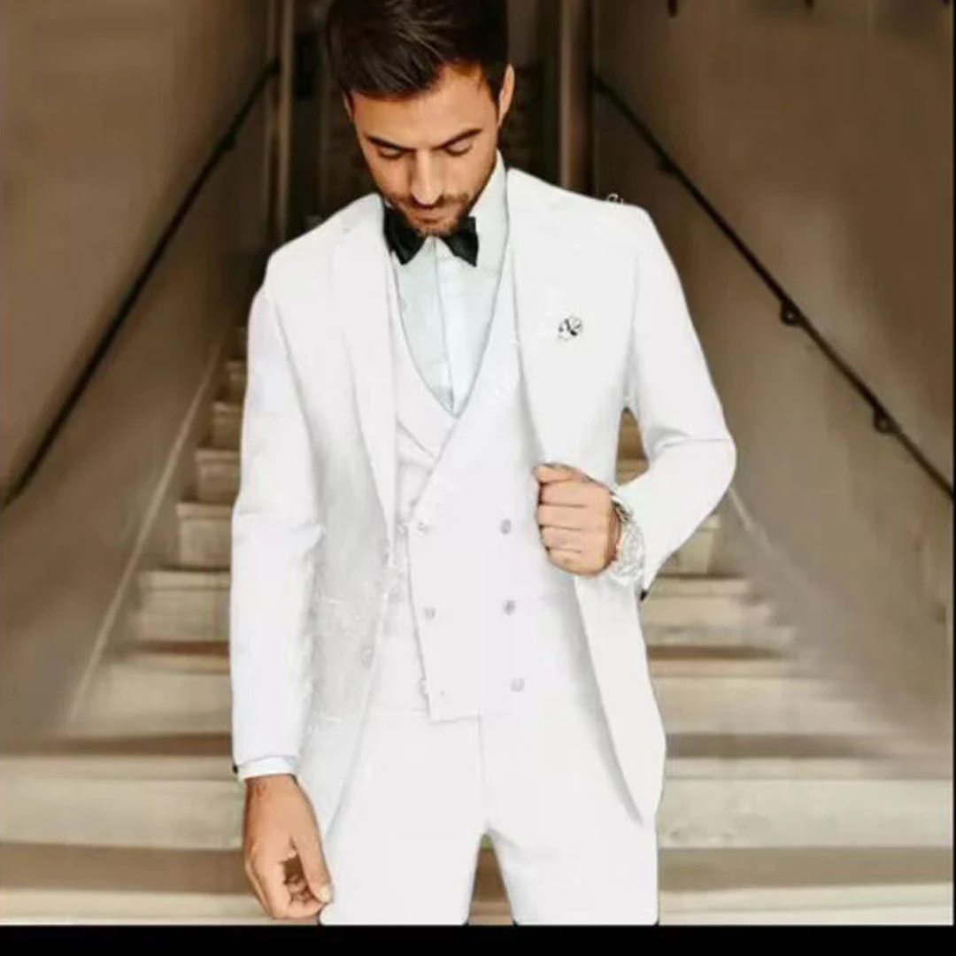 Men's 3-Piece Slim Fit Formal Wedding Guest Suit