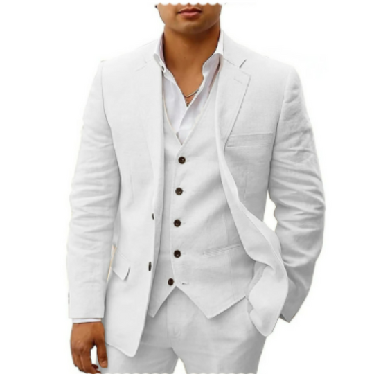 Men's 3-Piece Button Wedding Guest Suit