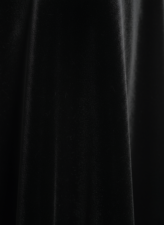 Women's Long-Sleeve Black Maxi Dress