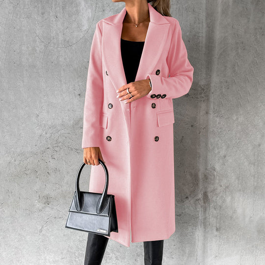 Women's Buttoned Winter Overcoat