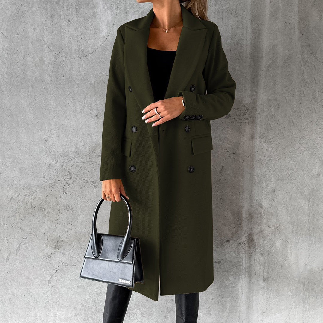 Women's Buttoned Winter Overcoat