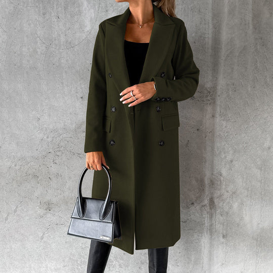 Women's Buttoned Winter Overcoat
